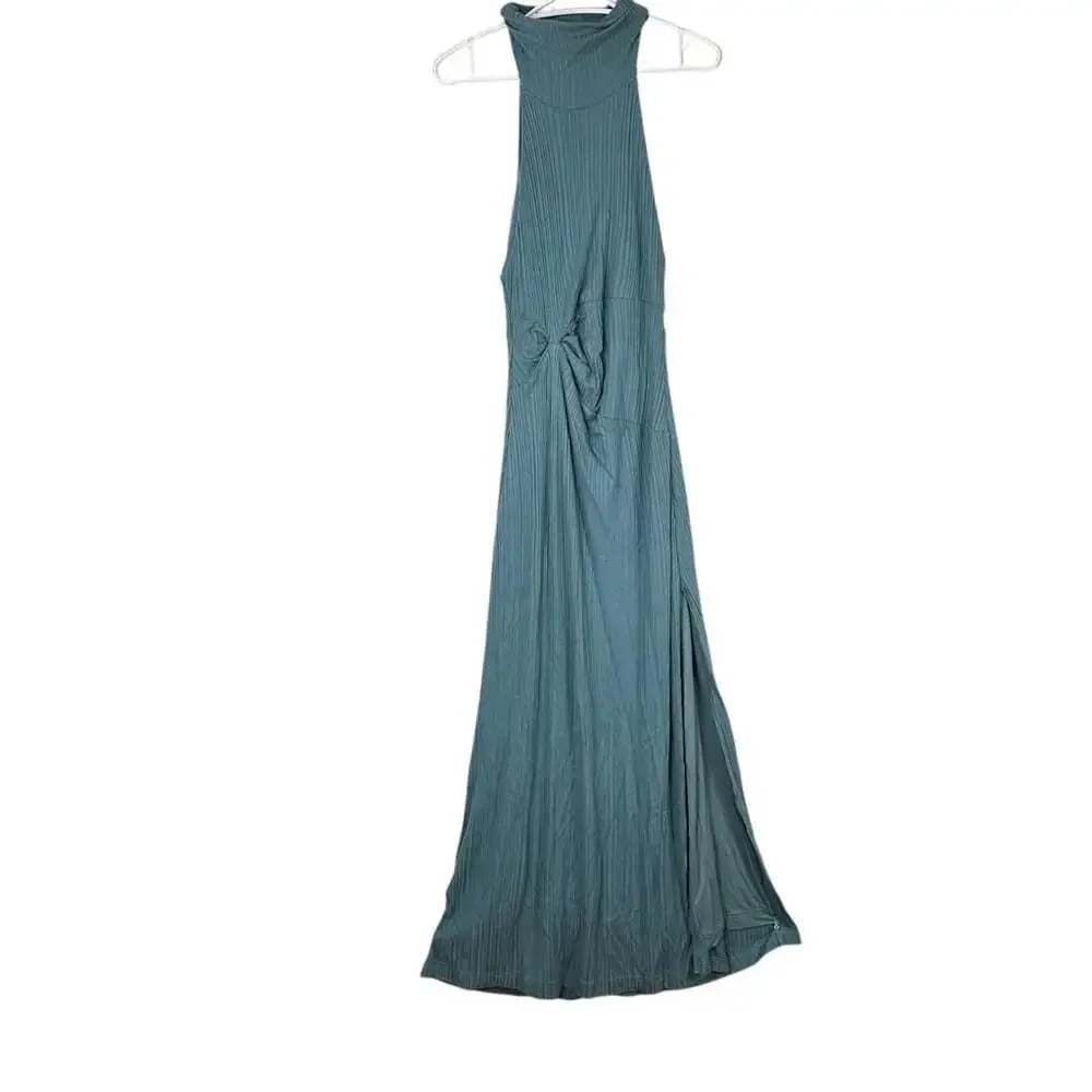 Free People Athea Maxi Dress Ancient Turquoise Small Sleeveless Elegant Flowy